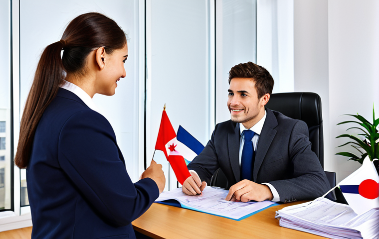 세무사와 국제 세법 - International Tax Advisor**

"A friendly and professional tax advisor, fully clothed in a modern bus...