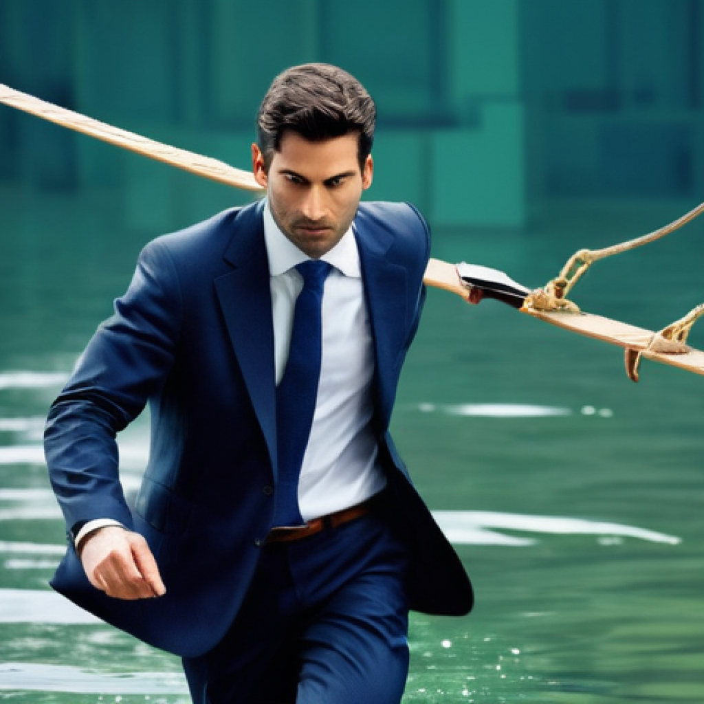세무사와 윤리적 딜레마 - **Prompt: The Ethical Accountant on a Tightrope**
    A highly detailed, realistic image featuring a...