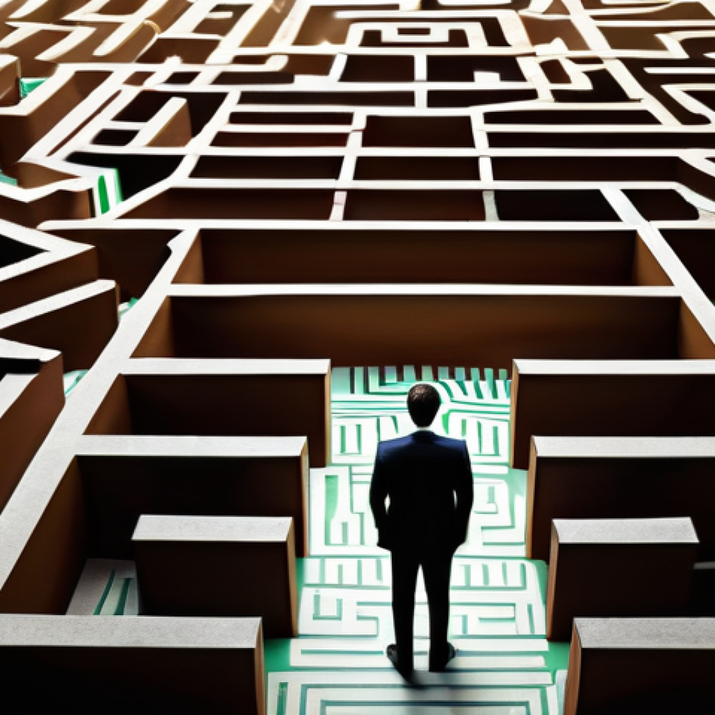 세무사와 해외 소득 신고 - **"A person, dressed in professional business attire, stands lost and overwhelmed within an intricat...