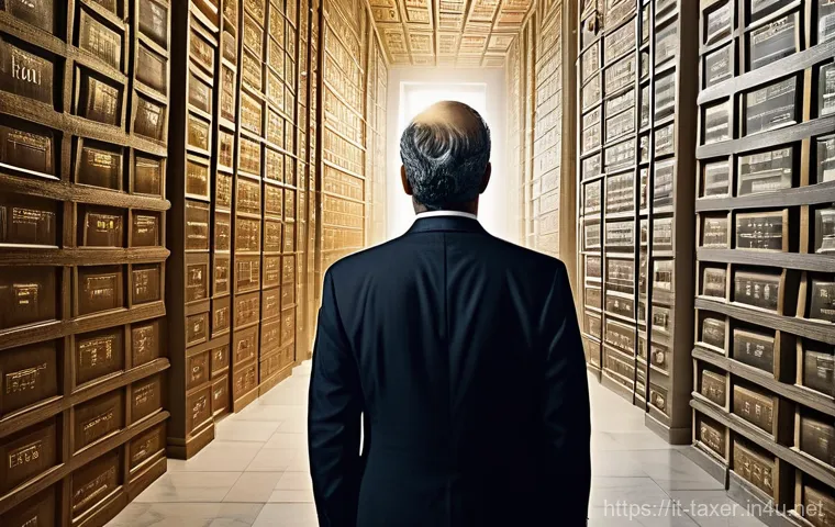 세무사와 법인세 신고 - **Prompt:** A middle-aged Italian entrepreneur, wearing a smart business suit, stands looking overwh...