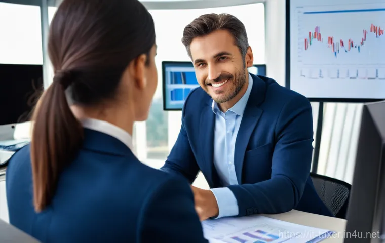 세무사 업무에서의 윤리적 책임 - **Prompt:** A discerning Italian male commercialista (accountant) in his late 40s, dressed in a shar...