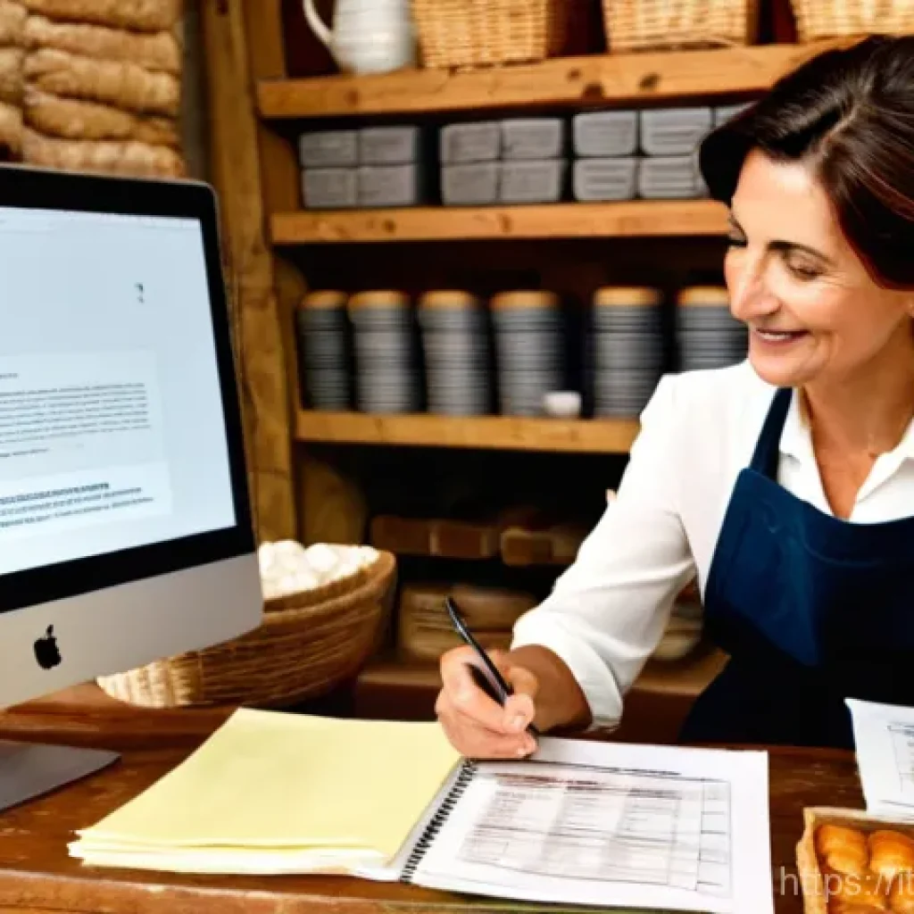 세무사와 법률 자문 - **Prompt 1: The Artisan's Financial Clarity in Italy**
An Italian woman, in her late 30s, with a...