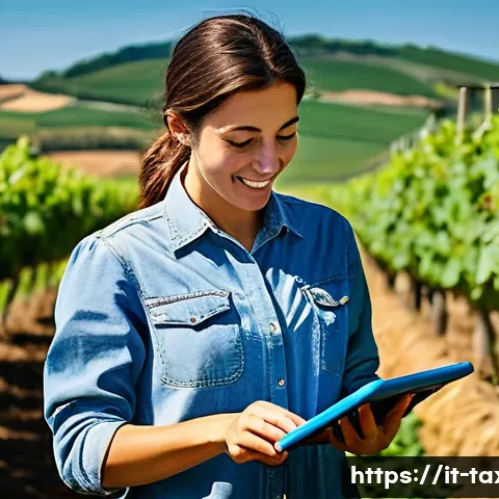 세무사와 농지 세금 신고 - **Prompt 1: Young Italian Farmer Embracing Sustainable Agriculture with PAC Support**
    "A vibrant...