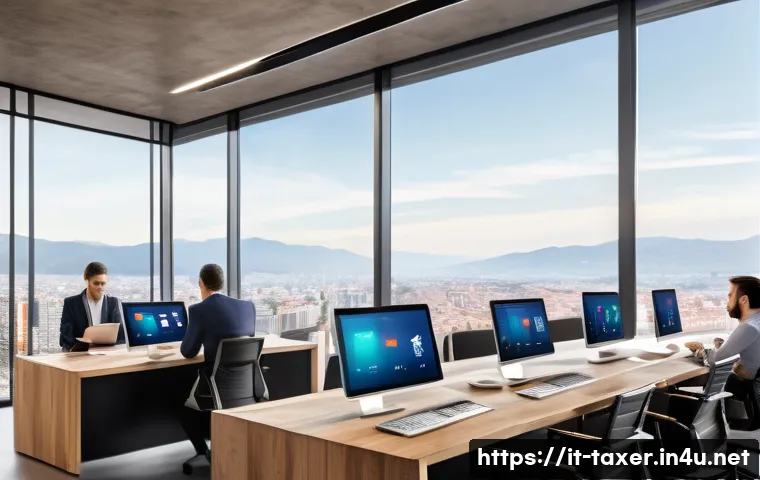 세무사와 사업자 금융 지원 컨설팅 - A modern Italian small business office scene showing a diverse team of entrepreneurs analyzing detai...