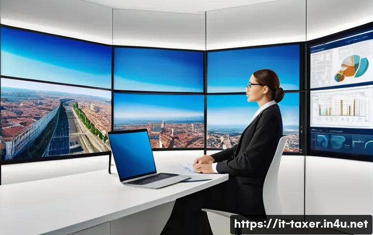 세무사 경력직 이직 팁 - A modern Italian tax consultancy office scene showing a professional woman in business attire, seate...